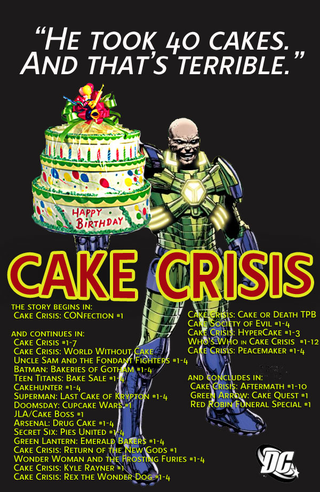 Illustration for article titled A brief history of Lex Luthor's cake-stealing antics